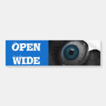Eye Open Wide bumper sticker