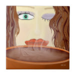 "Eye Opener" Coffee Art Ceramic Tiles