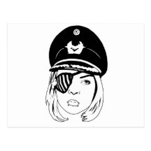 Eye patch post card