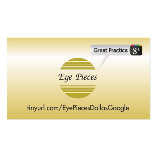 Eye Pieces Dallas Business Cards