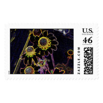 Eye Popping Flowers postage