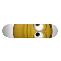 Eye Rolling-3d-black Skateboard Deck
