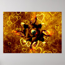 Eye Rose Posters