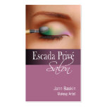 "Eye Shadow Art" - Makeup Artist, Cosmetician, Sty Business Card Templates