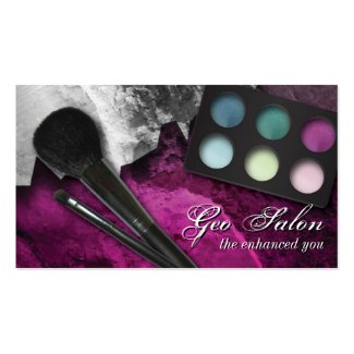 Eye Shadow & Brushes Makeup Artist Business Card