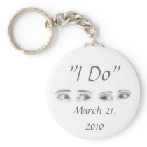 Eye Shadow Personalized Wedding Keychain