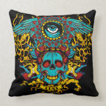 Eye skull pillow