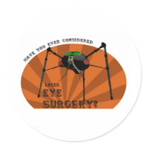 Eye Surgery Round Stickers