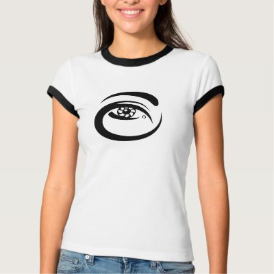 Eye Tattoo (Black) Tee Shirt by LaesieWorks. A sunny graphic eye, 