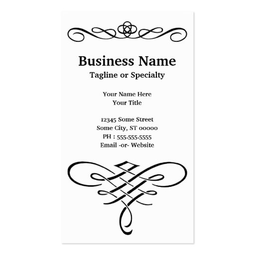 eye test business card templates (back side)