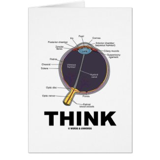 (Eye) Think (Anatomical Humor) card