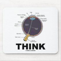 (Eye) Think (Anatomical Humor) mousepads by wordsunwords (Eye) Think (Anatomical Humor) mousepads