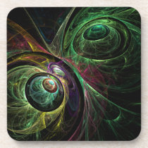 pattern, cool, abstract, art, fine art, artistic, modern, gift, coaster, [[missing key: type_fuji_coaste]] with custom graphic design