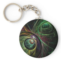 Eye to Eye Abstract Art Keychain