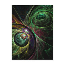 Eye to Eye Abstract Art Postcard