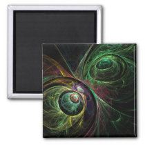 abstract, art, decorative, fine art, modern, square, magnet, Magnet with custom graphic design