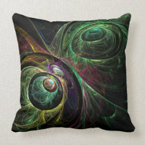 Eye to Eye Abstract Art Throw Pillow