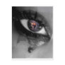 eye with 911 explosion in it post card