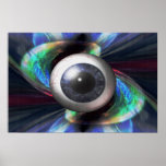 Eyeball Abstract Poster