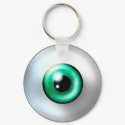 Eyeball Keychain by ghostdose Eyeball Keychain