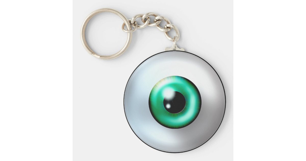Eyeball Keychain Zazzle