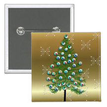Eyeball Tree Pinback Buttons