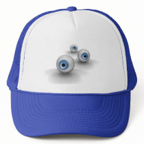 eyeballs mesh hat