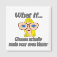 Eyes Bigger Refrigerator Magnet