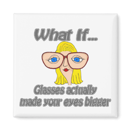 Eyes Bigger Refrigerator Magnet