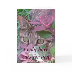 Eyes for You Valentine Card card