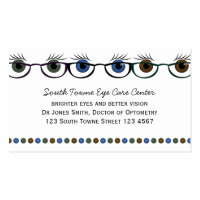Eyes in Spectacles Business Card Templates