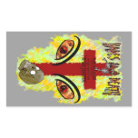 Eyes Like Blazing Fire - Revelation 1:14-18 Rectangle Sticker