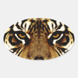 Eyes of a Tiger Oval Sticker