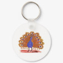 Eyes of India (brown) keychain