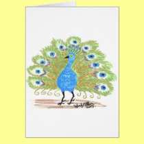 Eyes of India Peacock by Wendy C. Allen cards