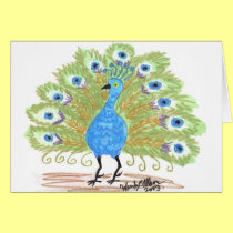 Eyes of India Peacock by Wendy C. Allen cards