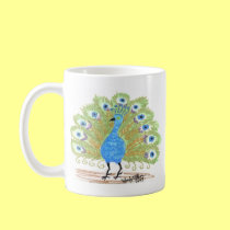 Eyes of India Peacock by Wendy C. Allen mugs