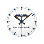 Eyes of the Buddha Round Wall Clock