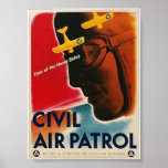 "Eyes of the Home Skies."- CIVIL AIR PARTOL Poster