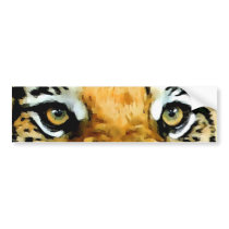 Eyes of Tiger Bumper Sticker