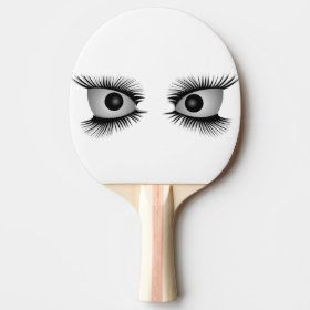 Eyes Staring at You Ping Pong Paddle