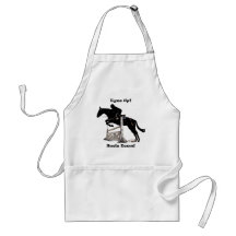 Eyes Up! Heels Down! Horse Apron