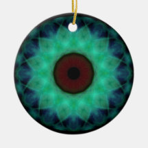 Eyesore Teal Evil Eye Ornament