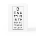 Eyestest Greeting Card by mac101 Eyestest Greeting Card