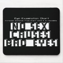 EYETEST_black mousepads by DominoAlley EYETEST_black mousepads