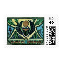 Eygptian Scarab Postage Stamp