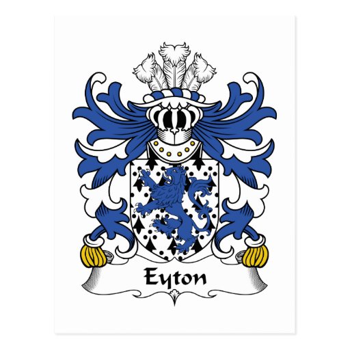 Eyton Family Crest Postcards