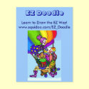 EZ Doodle, Learn to Draw the EZ Way postcards