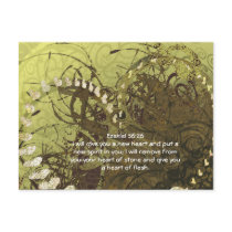 Ezekiel 36:26 will give you a new heart and put a postcards by Christian_gifts Ezekiel 36:26 will give you a new heart and put a postcards