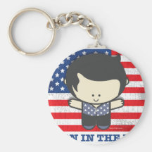 Ezekiel Born in the USA Key Chain